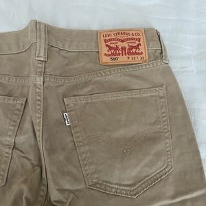 Levi’s 510 super skinny tan beige jeans